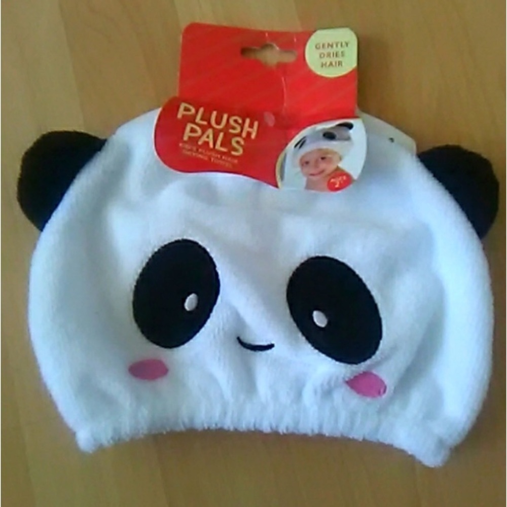 🔥 $5 add-on 🔥 Cute Panda Plush Pals Towel Hat- fits (Toddlers OS)